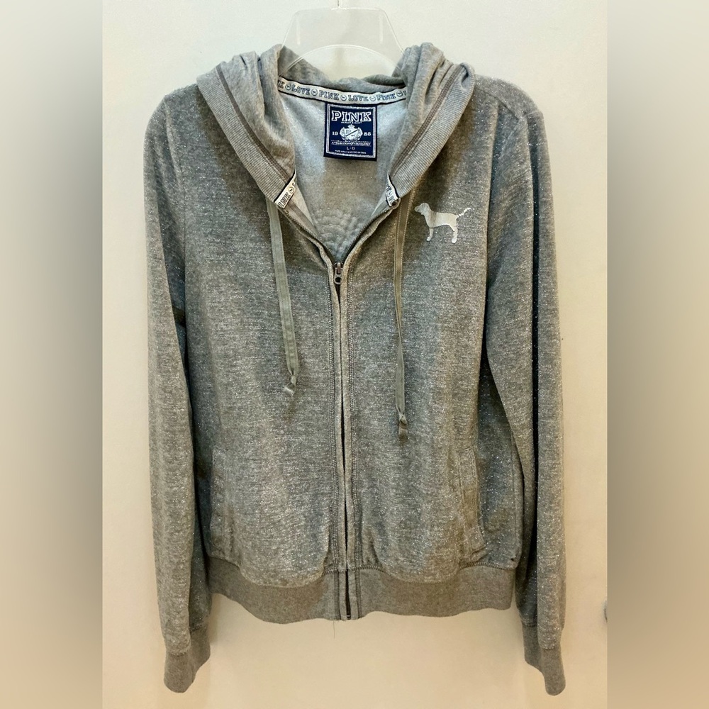 Pink VS Bling  Zip-Up Hoodie & Shirt - Rare Find! - Picture 2 of 8